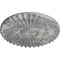Ekena Millwork Shakuras Ceiling Medallion (For Canopies up to 5"), 19 3/4"OD x 1 3/8"P, Ultra Pure White Crackle CM20SHUWC - alternate 3